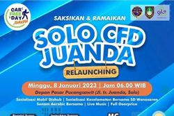 Asyik! CFD Juanda Solo Dibuka Lagi 8 Januari, Relaunching di Pasar Pucangsawit