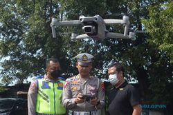 Polda Jateng dan Polres Klaten Uji Coba ETLE Drone, Awasi Pelanggaran Lalin