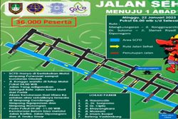 Diikuti Jokowi, Ini Rute dan Lokasi Parkir Jalan Sehat 1 Abad NU di Solo