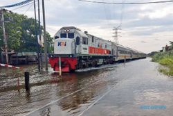 Banjir Mulai Surut, Perjalanan KA di Semarang Kembali Normal