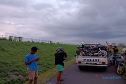 24 Sepeda Motor Berknalpot Brong Dikukut Polisi di Waduk Lalung Karanganyar
