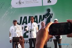 Ikut Jalan Sehat Menuju 1 Abad NU, Jokowi ke Warga Solo: Sehat Semua Ya!