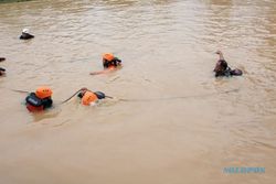 Ibu & Anak Tenggelam di Sungai Polokarto Sukoharjo, SAR Lakukan Penyisiran