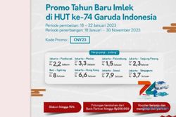 Imlek, Garuda Indonesia Operasikan 60 Penerbangan Rute Pontianak-Pangkalpinang