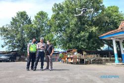 Wah, Polda Jateng Uji Coba Tilang Elektronik Pakai Drone di Penggung Klaten