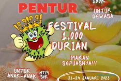 Festival 1.000 Durian di Pentur Boyolali, Bayar Rp100.000 Bisa Makan Sepuasnya