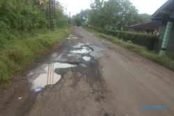 Banyak Jalan Rusak di Wonogiri, Anggaran Pemeliharaan Hanya Rp2,2 Miliar