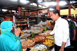 Kunjungi Pasar di Jogja, Jokowi: Harga Kebutuhan Pokok Stabil, Kecuali Beras
