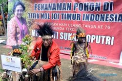 Mega Ultah, Kader PDIP Tanam 76 Pohon di Perbatasan RI-Papua Nugini