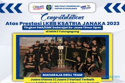 Membanggakan, Maharaja Drill Tim SMK Mutuharjo Borong 4 Piala LKBB Jatim 2023