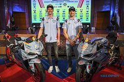 Pembalap Gresini Racing MotoGP Alex dan Diggia Sapa Fans di Jakarta