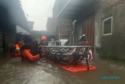 Banjir Sedada Orang Dewasa Rendam Grogol Sukoharjo, EWS Telukan Mati