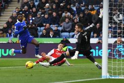 Hasil Liga Inggris: 2 Kali Gol Dianulir, Arsenal Atasi Leicester 1-0