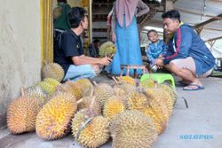 Musim Belum Berakhir, Penjual Durian Masih Menjamur di Pasar Kembang Klaten