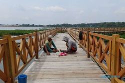 Sudah Ramai Pengunjung, Jembatan Kayu Waduk Cengklik Lewati 3 Desa di Boyolali
