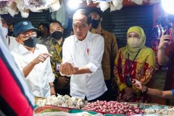 Cek Harga Beras di Pasar Wonokromo Surabaya, Presiden Jokowi: Harganya Baik