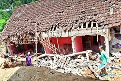 Satu Rumah Hancur akibat Longsor di Bantul, Bumil Selamat