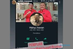 Walah! Terjadi Lagi, Nama Wakil Bupati Boyolali Dicatut untuk Penipuan via WA