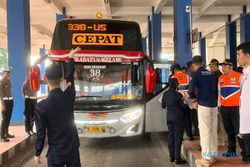 Sejumlah Bus Terjaring Ramp Check di Terminal Tirtonadi, Langsung Kena Tilang
