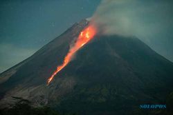 Gunung Merapi Luncurkan Lava Pijar 15 Kali Sejauh 1.700 Meter ke Barat Daya