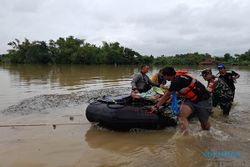 Sungai Bengawan Solo Meluap, 8 Kecamatan di Sragen Dilanda Banjir