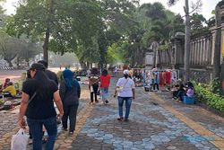 Suasana CFD Solo Sepi Pengunjung di Minggu Pertama Ramadan