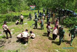 Atasi Serangan Monyet, 1.500 Pohon Buah Ditanam Kodim Sukoharjo di Gentan Bulu