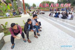 Awali Ramadan, 200 Muda Mudi Ngabuburit dan Ngaji Bareng di Alun-alun Klaten