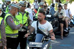 Marak Turis Asing Langgar Lalu Lintas di Bali, Polisi Gencarkan Razia