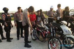 Waduh! Lokasi Proyek Tol Klaten Dipakai Balap Liar, Belasan Motor Disita Polisi