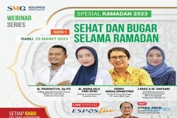Resep Sehat dan Bugar selama Ramadan, Cek di Webinar 3 Seri Nanti Siang