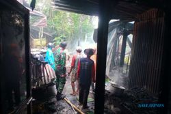Diawali Suara Petir, Kebakaran Hanguskan Rumah dan Musala di Jatipurno Wonogiri