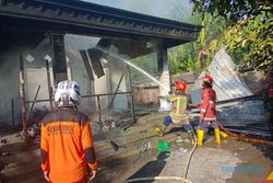 Kebakaran di Juwiring Klaten, Rumah Produksi Kasur dan Bantal Ludes Dilalap Api