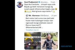 Susi Pudjiastuti Buka Suara Soal Kerusakan Edelweis Rawa di Bandung yang Viral