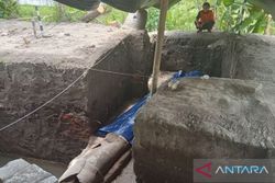 Tim Arkeolog Temukan Saluran Air Kuno di Situs Keraton Pleret Bantul