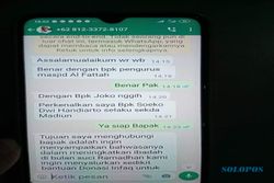 Hati-Hati Lur! Penipu Catut Nama Sekda Kota Madiun Lewat WhatsApp