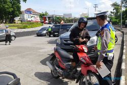 1,5 Jam Razia Kendaraan di Simpang Lima Boyolali, 100-an Pengendara Kena Tilang