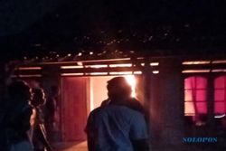 Ditinggal Mudik ke Wonogiri, Rumah Warga Plupuh Sragen Terbakar