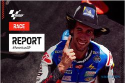 Hasil MotoGP Amerika 2023: Bagnaia Blunder, Rins Rebut Podium Pertama