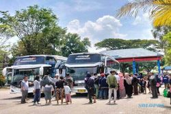 620 Pemudik Balik ke Jakarta Naik 11 Bus Gratis dari Terminal Pilangsari Sragen