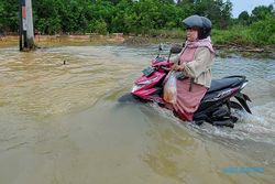 Diguyur Hujan 3 Jam, Seratusan Rumah dan Jalan di Jambi Terendam Banjir