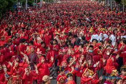 HUT ke-476 Kota Semarang, 11.476 Warga Joget Bersama Pecahkan Rekor Muri