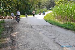 Kondisi Jalan yang Berbatasan dengan Grobogan Rusak, Ini Penjelasan DPU Sragen