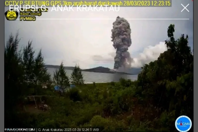 Gunung Anak Krakatau Meletus Lagi, Lontaran Abu Vulkanik hingga 3.000 Meter