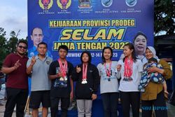 Mantap! Atlet Selam Klaten Sumbang 2 Medali Emas di Kejurprov Prodeg 2023