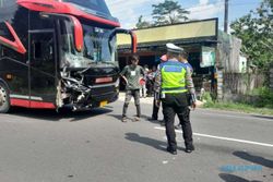 Kronologi Laka Adu Banteng Bus Vs Motor di Wonogiri, Sempat Terseret 15 Meter