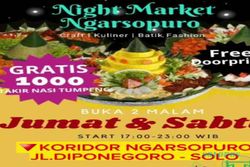 Malam Ini! 1.000 Nasi Tumpeng Dibagikan Gratis di Night Market Ngarsopuro