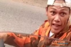 Aksi Memalak Sopir Truk Viral, Pria Berseragam Pemuda Pancasila Diburu Polisi