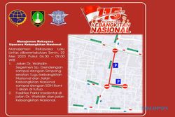 Upacara Harkitnas, Hindari Jl Dr Wahidin Solo Senin Pagi, Ditutup Total 2,5 Jam