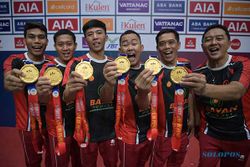 Tim Para-Bulu Tangkis Putra Indonesia Sumbang Medali Emas Pertama di APG 2023